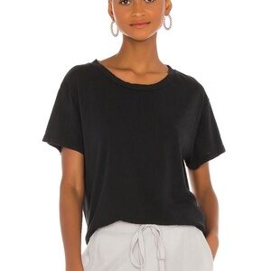 Nili Lotan Brady tee in washed black size small